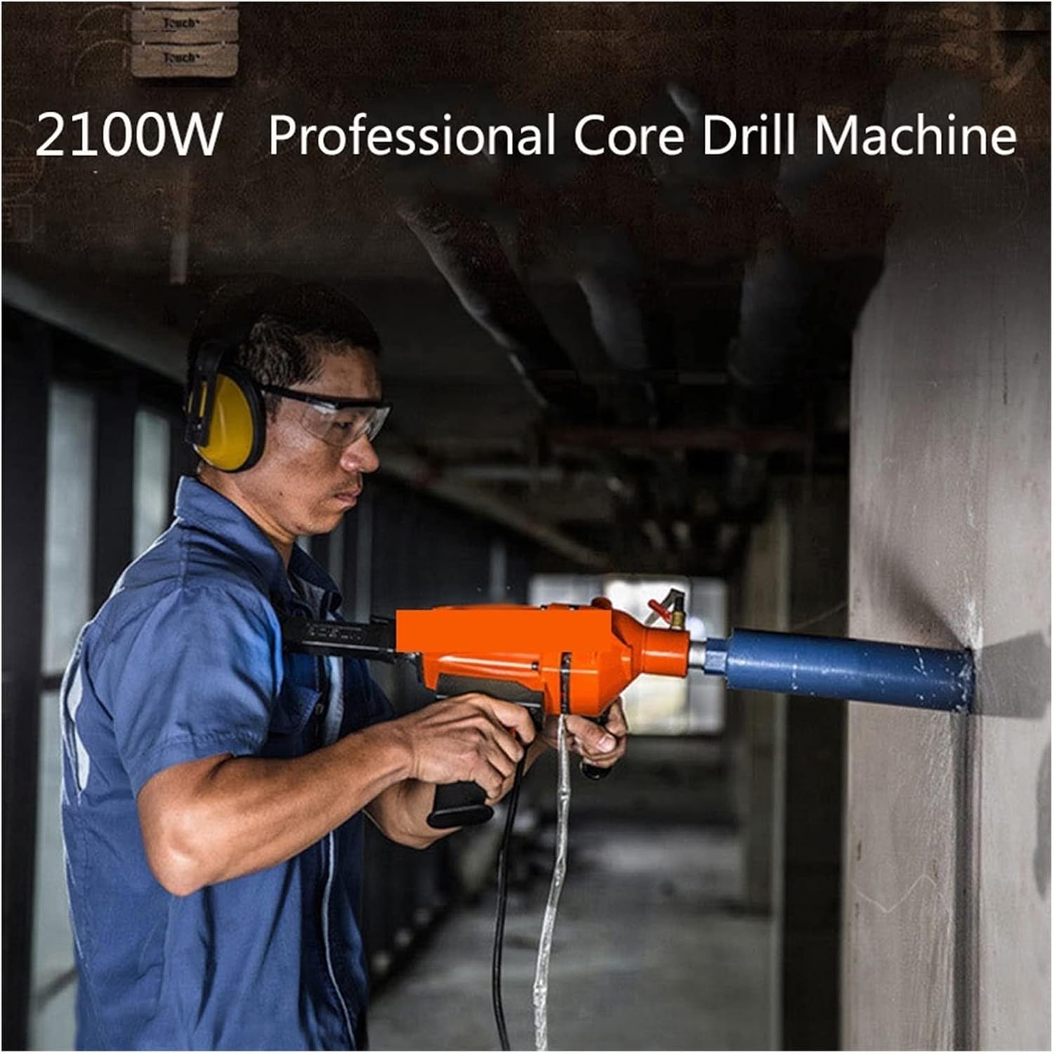 160B 2100W Floor Wall Electric Core Drill Machine Portable Heavy Duty Brick Concrete Water Wet Core Hand Drill Equipment,DIY Tools
