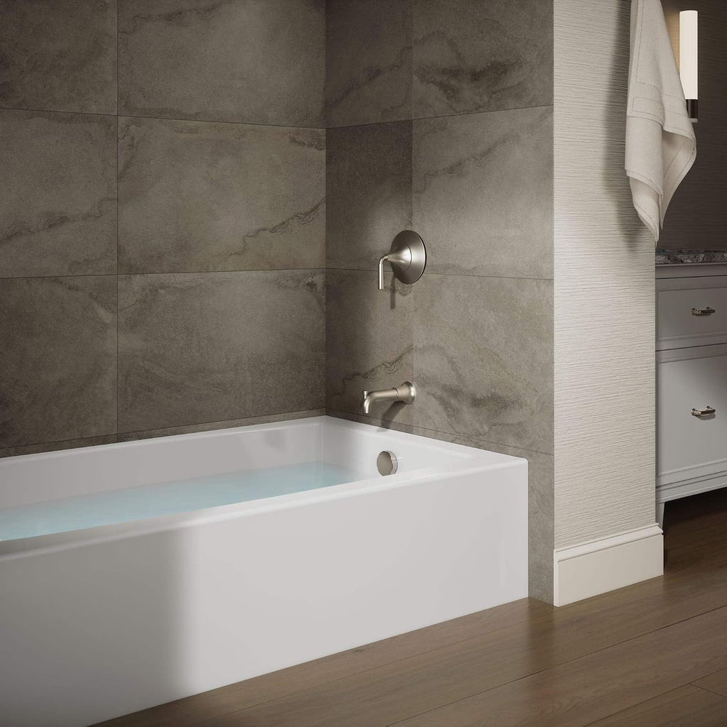Kohler K-26107-RA-0 Entity 60' x 36' Alcove Bath, Right Drain, White