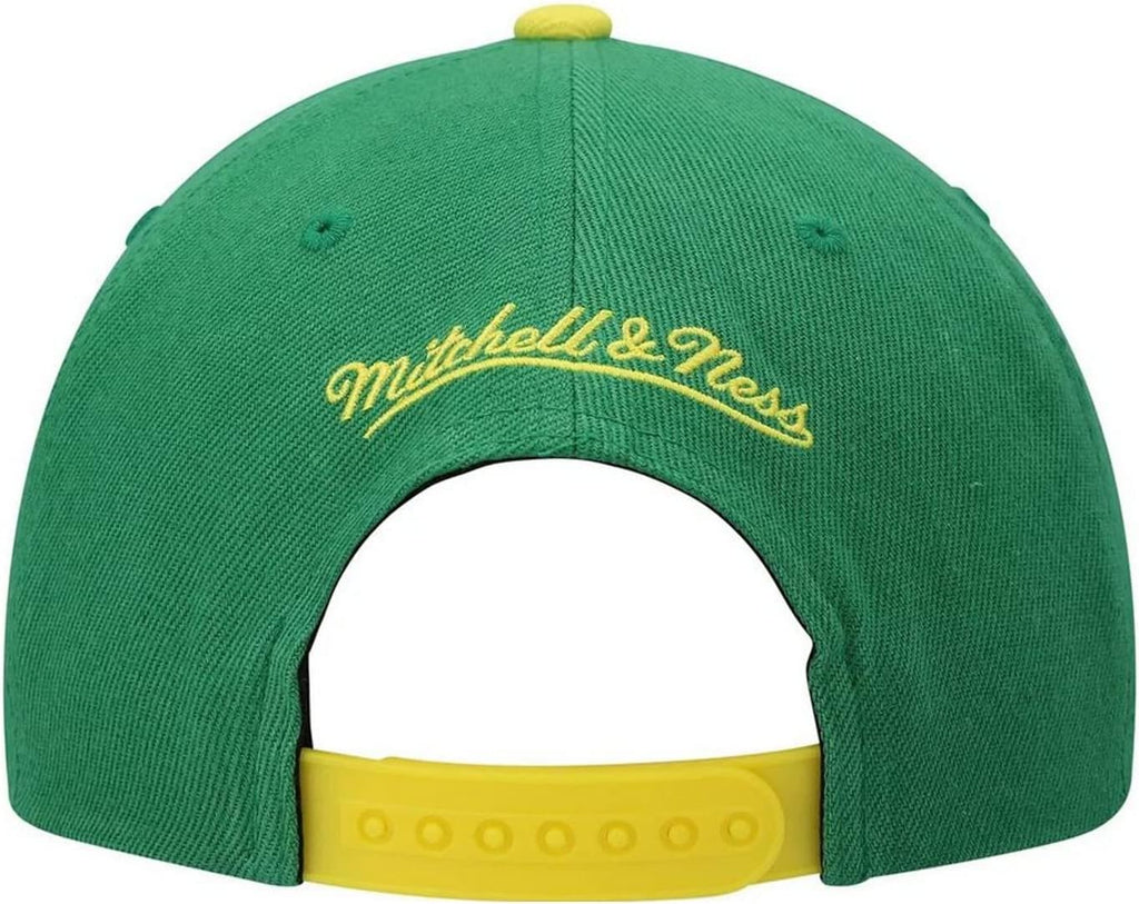 Mitchell & Ness Seattle Supersonics Sonics Gradient Snapback Hat Cap - Green