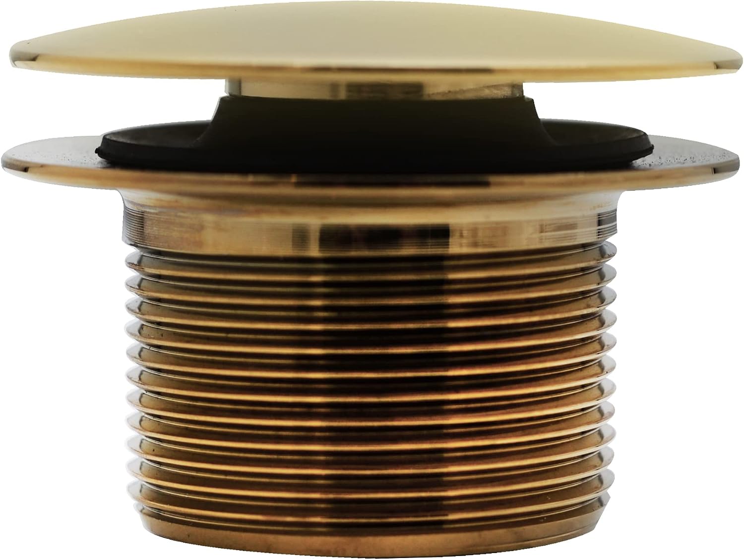 Westbrass D560RK-01 SCH. 40 PVC 1-1/2' Coarse Thread Plumber's Pack Tip-Toe Bathtub Drain Plug with Linear Overflow Faceplate, Tee & Elbows, Polished Brass (20-Pack)