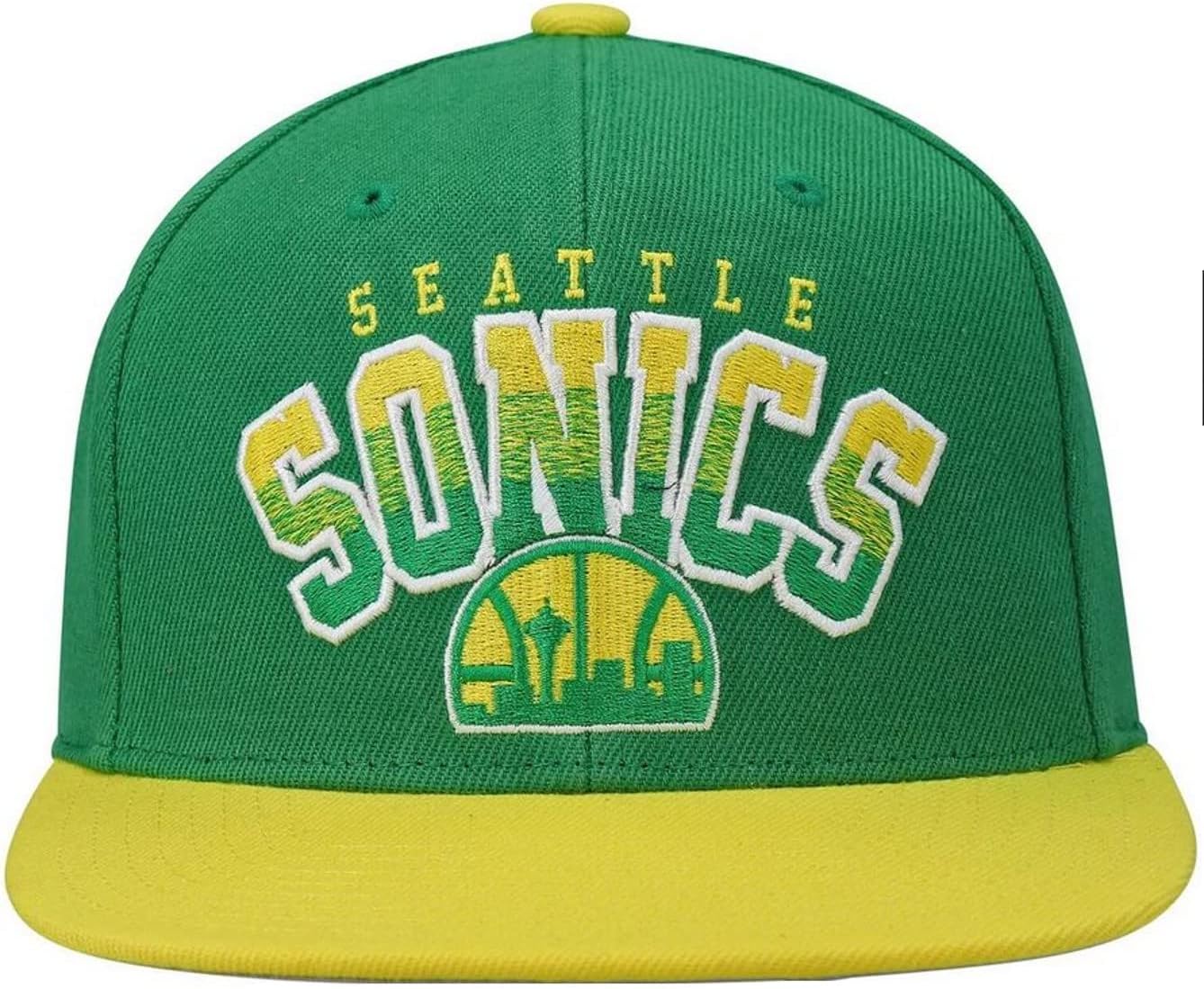 Mitchell & Ness Seattle Supersonics Sonics Gradient Snapback Hat Cap - Green