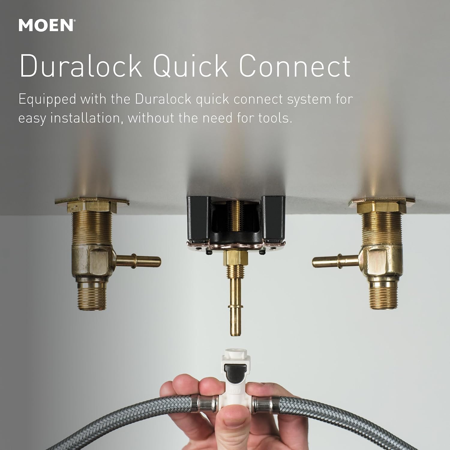 Moen Gibson Two-Handle High Arc Widespread Modern Bathroom Sink Faucet for 3-Hole Setups with Valve Included, Brushed Nickel, TV6142BN