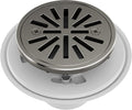 Delta 4 Inch Black Stainless Tile-In Round Shower Floor Drain with Gasket and Removable Drain Gate, Black Stainless DT061411-KS