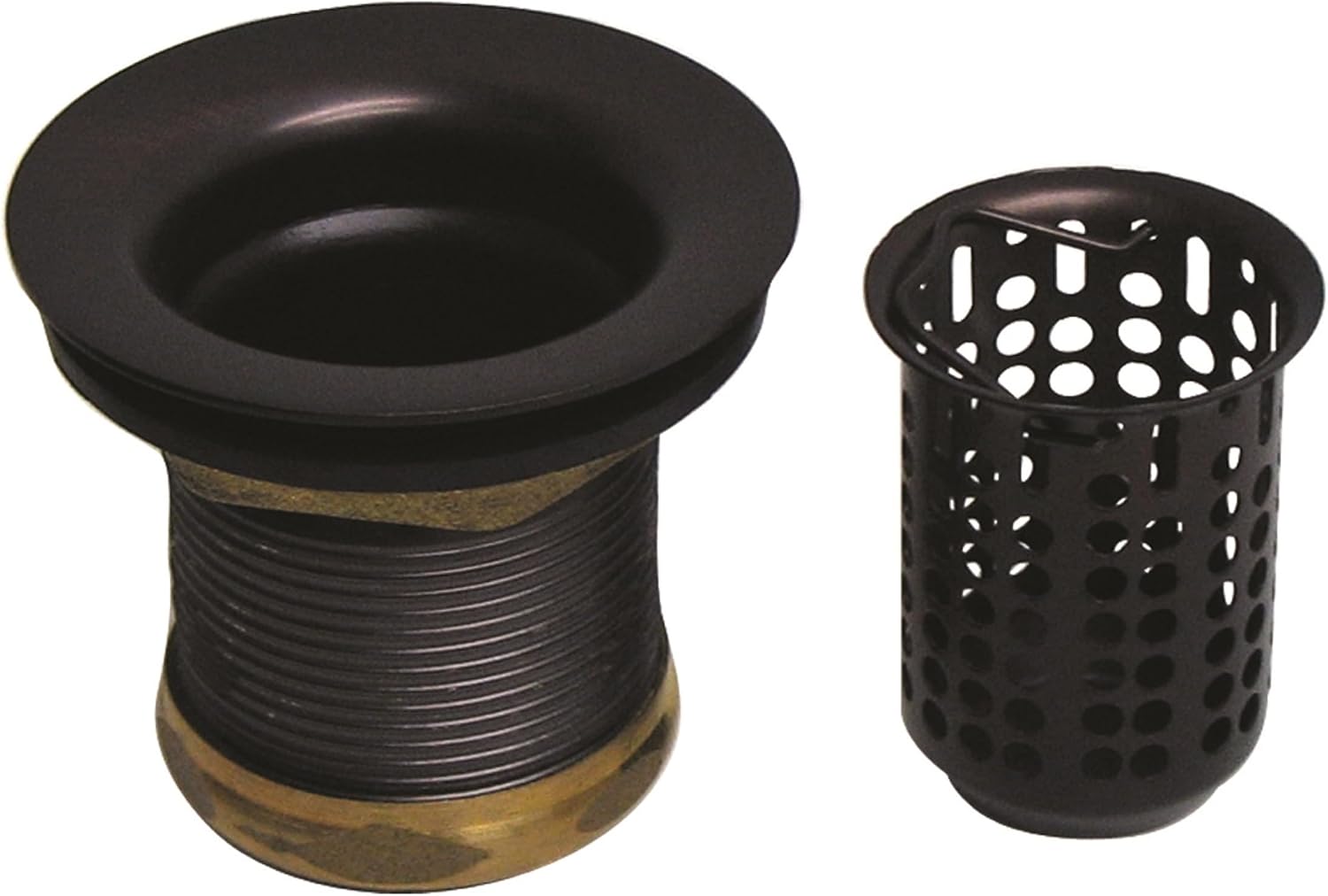 Westbrass D218-50-12 Junior Bar and Laundry Sink Drain Assembly with Removable Strainer Basket, Oil Rubbed Bronze (50-Pack)