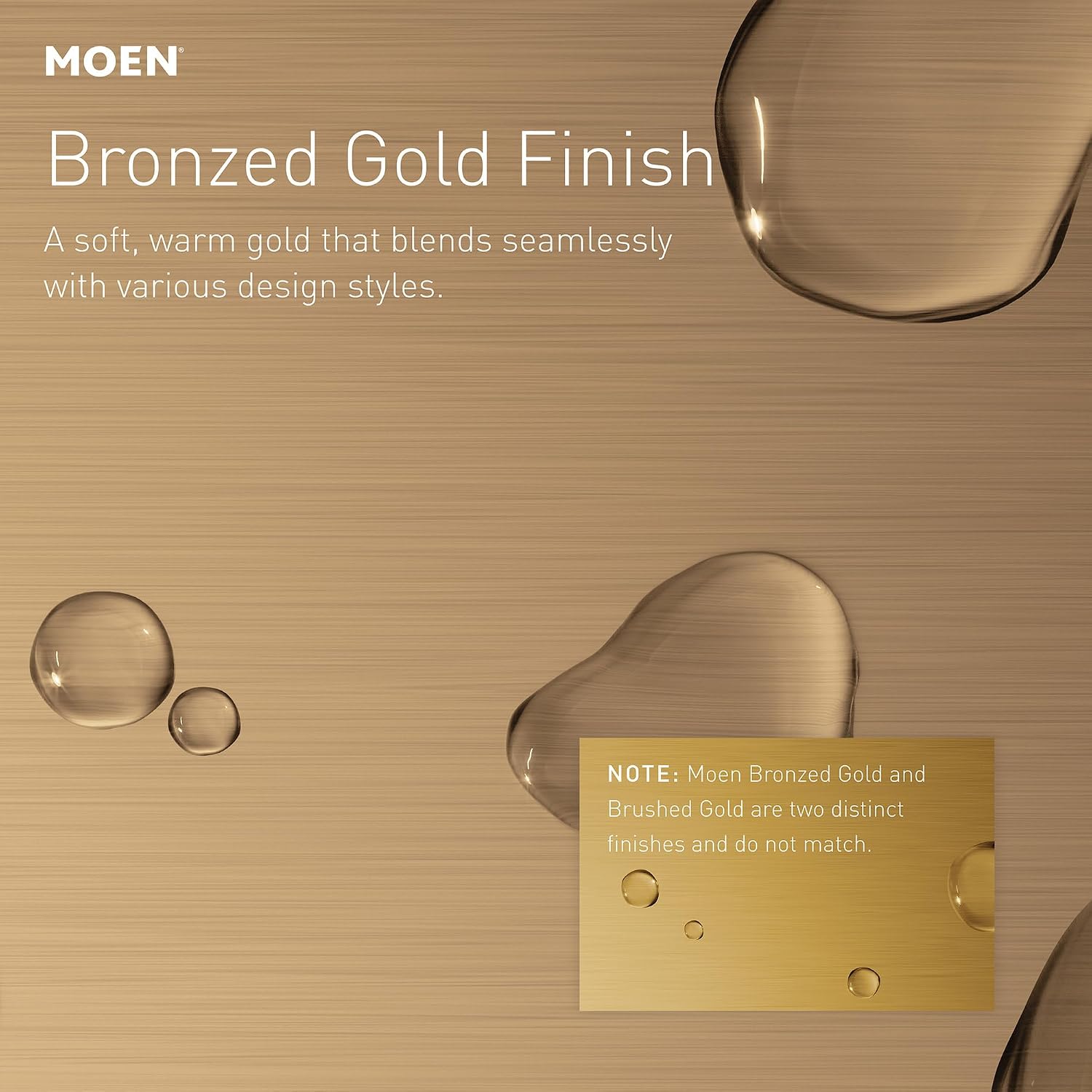 Moen Gibson Bronzed Gold Two-Handle High Arc Widespread Bathroom Sink Faucet for 3-Hole Setups with Valve Included, TV6142BZG