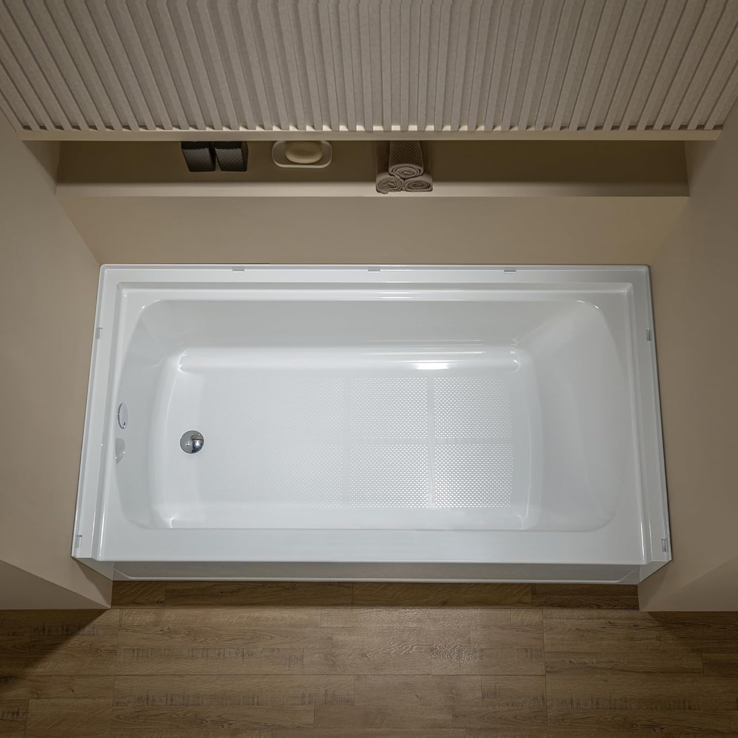 WOODBRIDGE 60' x 32' Alcove Soaking Bathtub in white with Left-Hand Drain Hole – Tub Only (No Wall Panels)
