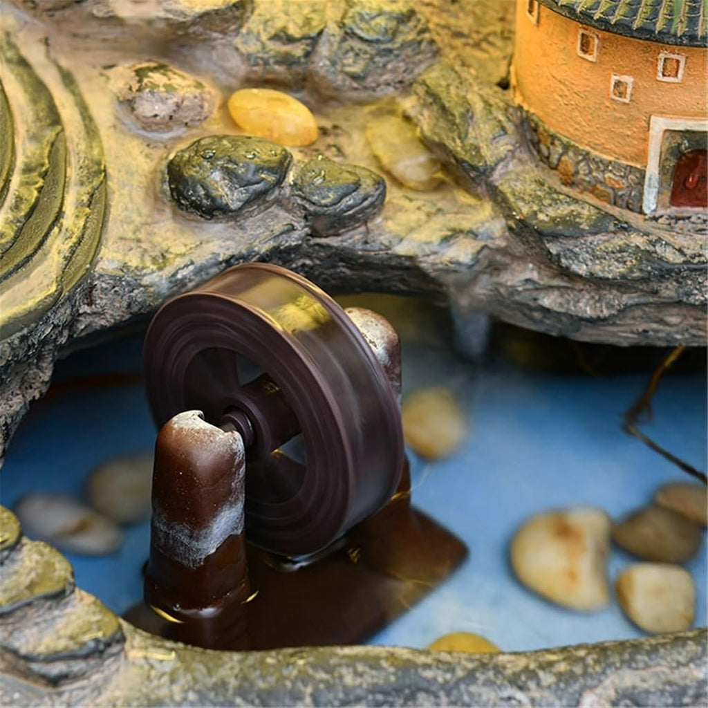 Tabletop Tabletop Fountain Rockery and Water Earthen Building Ornaments for Home Decor Decor