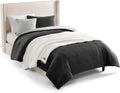UGG Remina Twin Comforter Set 4 Piece Bed in a Bag with Throw Blanket, Decorative Pillow, Sham, and Reversible Comforter Hypoallergenic Washable College Dorm Bedding, Twin XL, Charcoal Grey