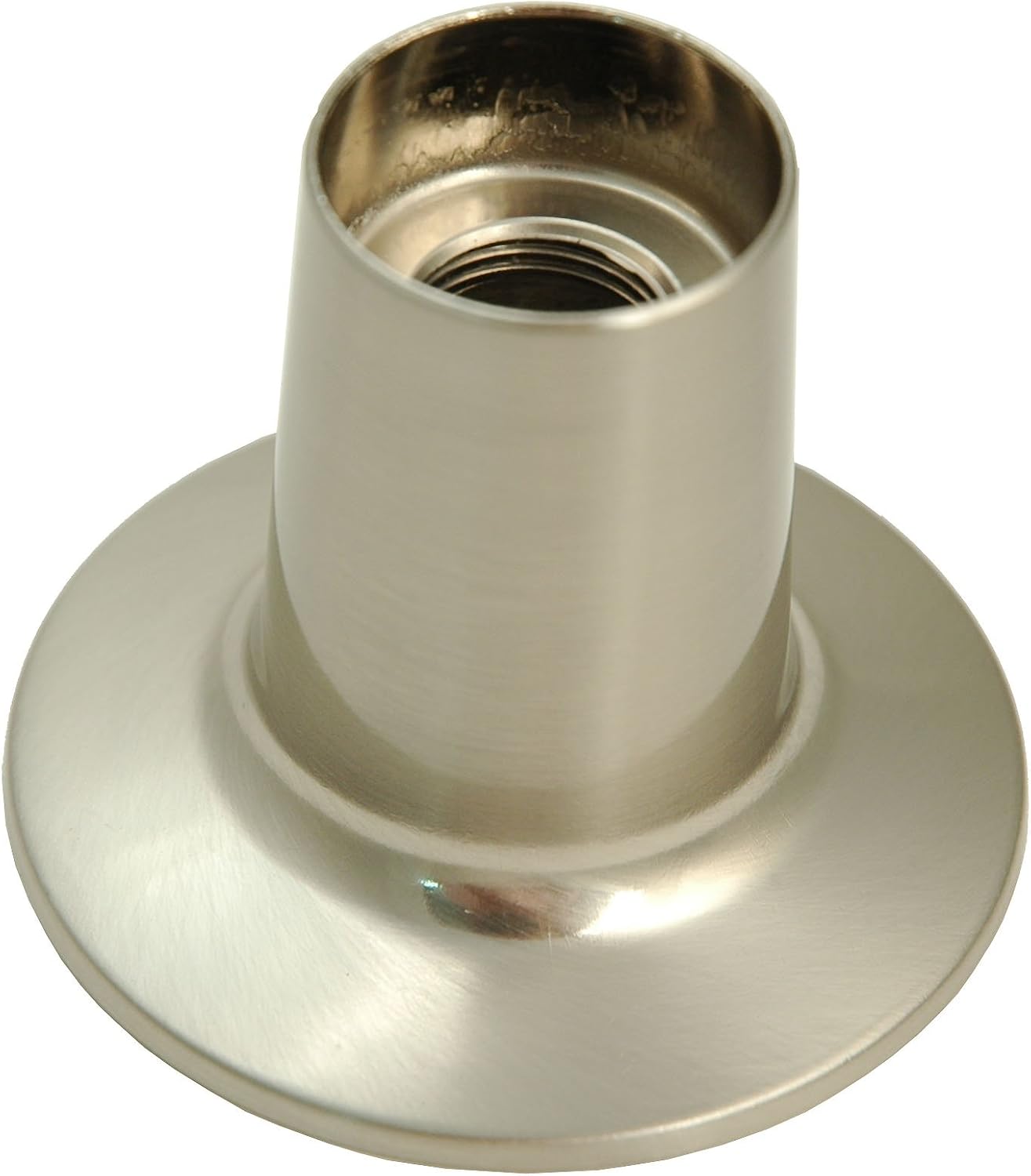 Trim Kit for 2-handle Shower Valve Porcelain Lever Handle, Fit Price Pfister Compression Stem Showers -By PlumbUSA Satin Nickel Finish