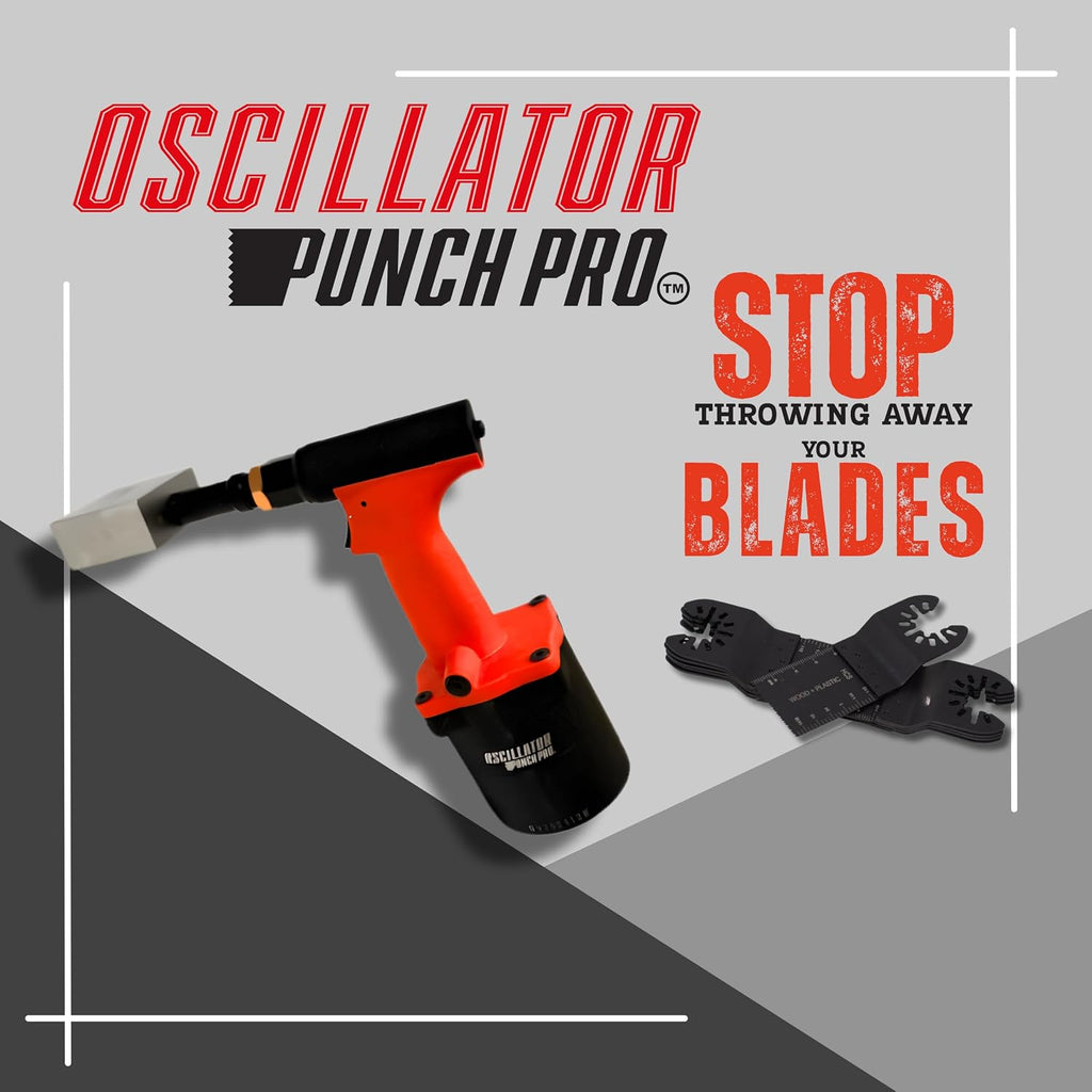 Oscillating Blade Sharpener, Hardened Steel Punch, Double Sided Blade Restoration Tool with Accessories