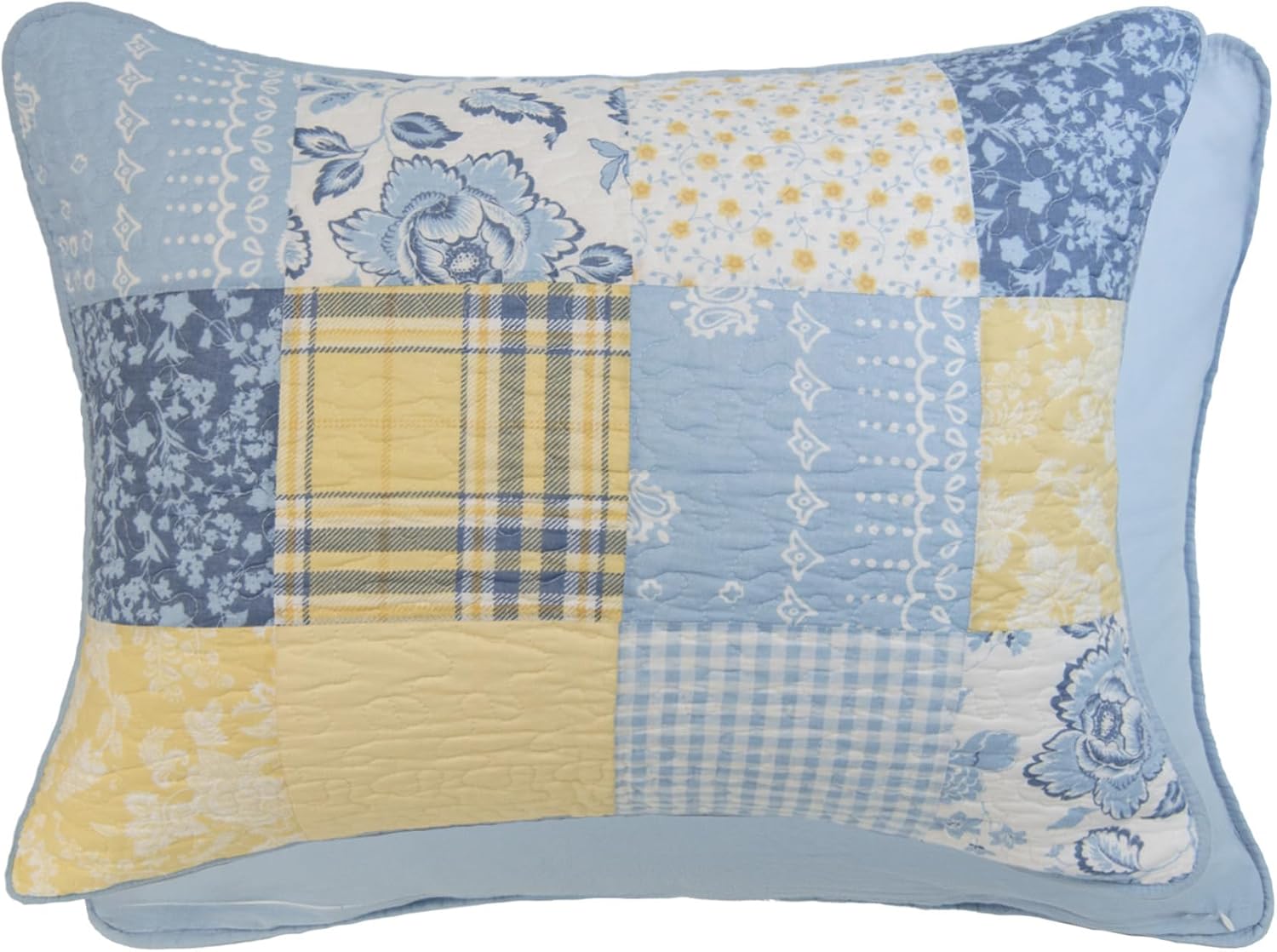 Donna Sharp Spring Flowers-Twin Quilt Set, Measures 68 x 90, Includes 1 Quilt and 1 Standard Sham, Machine Washable