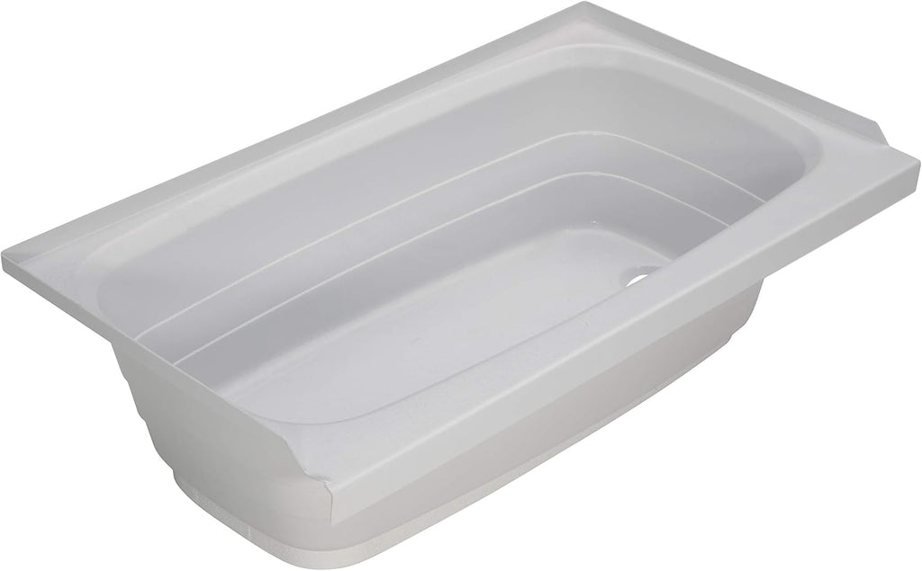 Lippert Replacement 24' x 40' White Bathtub with Right Drain, Scratch-Resistant ABS Acrylic for RVs, Travel Trailers, 5th Wheels, Motorhomes - W2440RHSPK