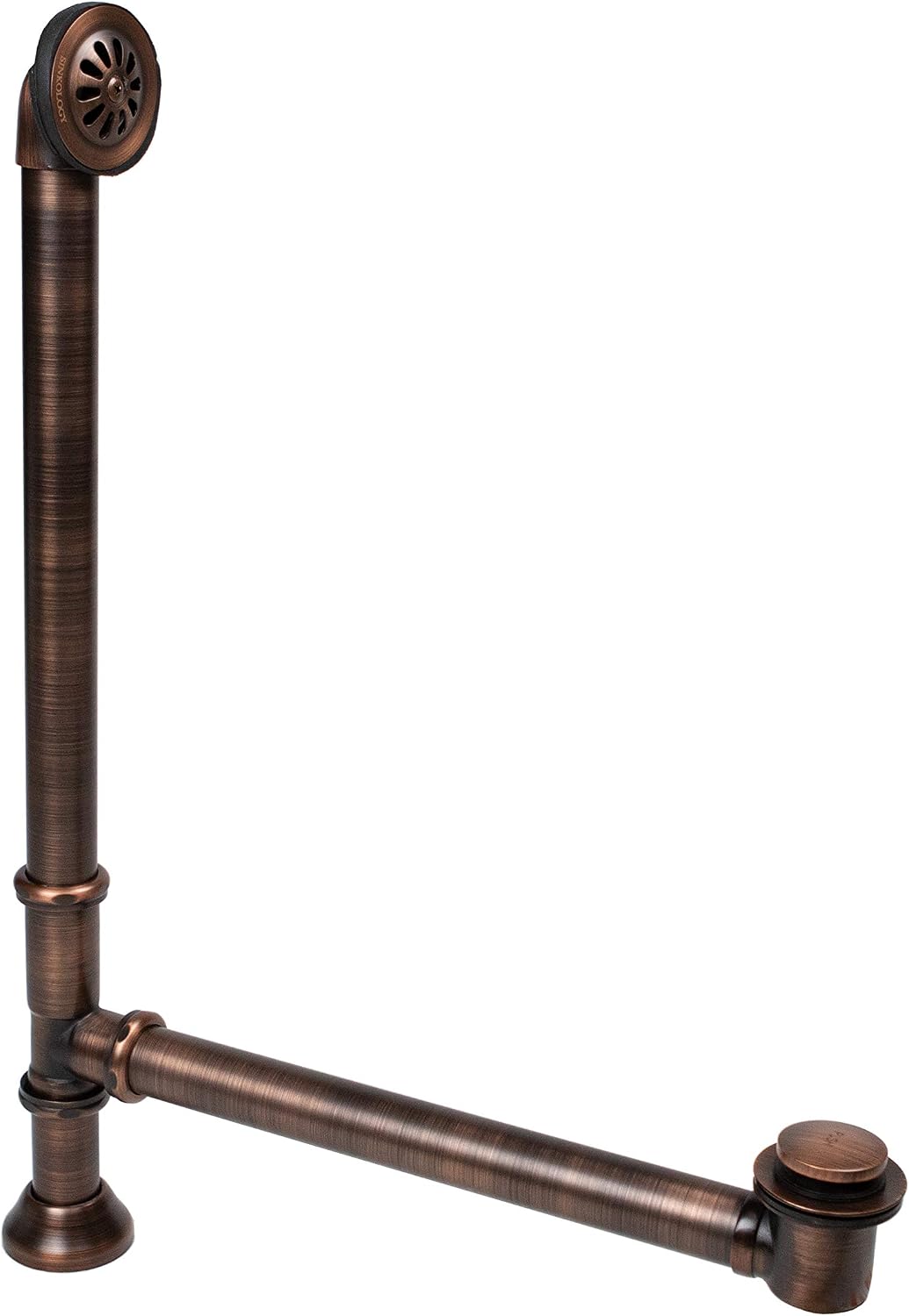 SinkSense 1.5' Pop-Up Bathtub Drain and Overflow Kit in Antique Copper