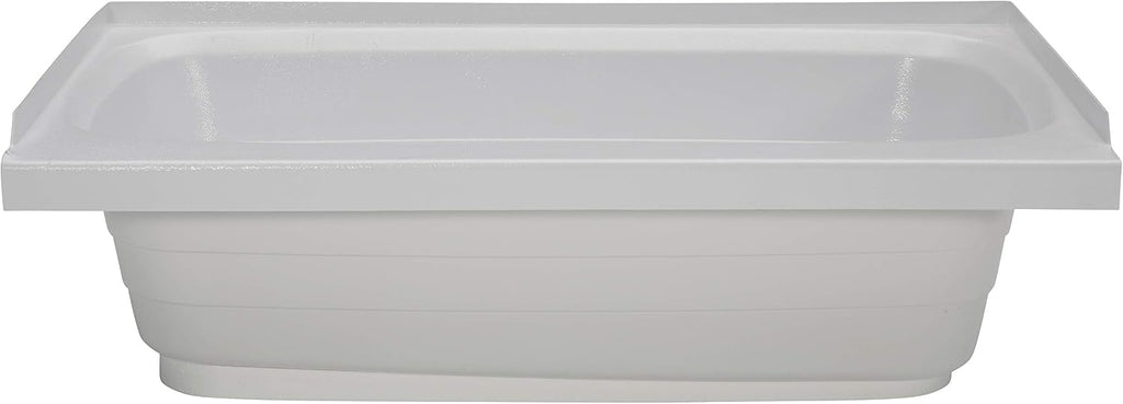 Lippert Replacement 24' x 40' White Bathtub with Right Drain, Scratch-Resistant ABS Acrylic for RVs, Travel Trailers, 5th Wheels, Motorhomes - W2440RHSPK