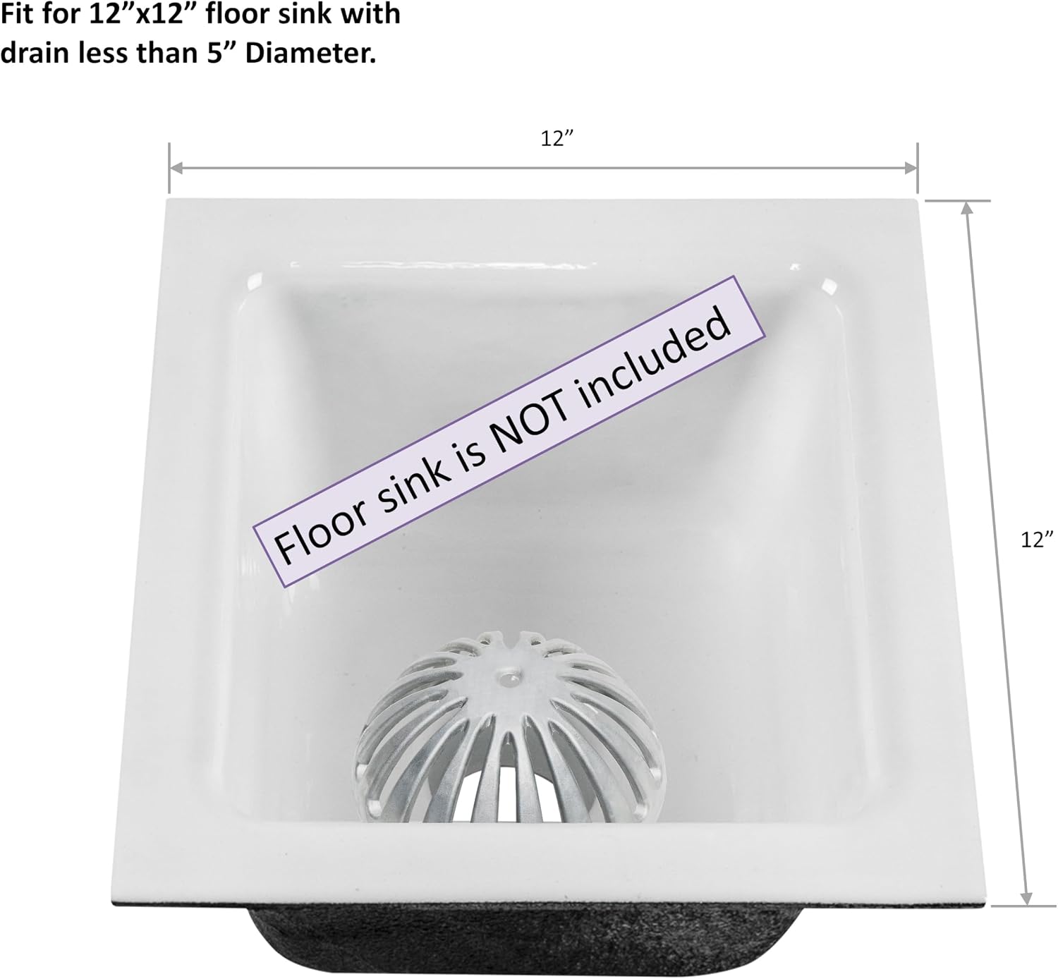 Leyso Heavy Duty Aluminum Drain Covers, Sink Drain Cover, Floor Drain Cover, Dome Strainer Cover for Compartment Sink, Kitchen, Outdoor, Garden, Restaurant 5-1/2' W x 2-1/4'H (10 PCS)