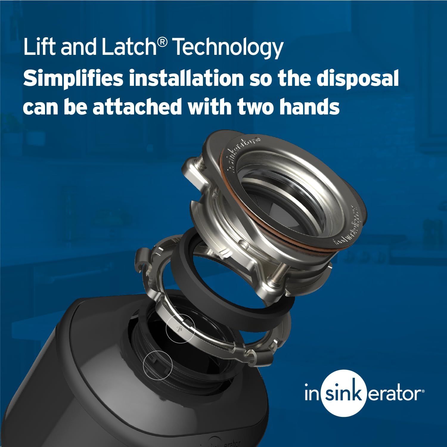 InSinkErator Badger 5XP Garbage Disposal with Power Cord, Badger Series 3/4 HP Continuous Feed Food Waste Disposer