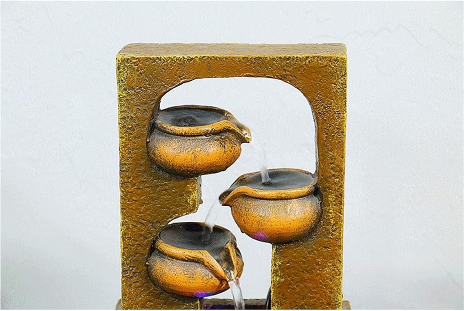 HIHELO Tabletop Fountain Water Fountain Decoration Chinese Style Home Living Room Dining Tabletop Fountain TV Cabinet Desk Decoration Indoor Fountain