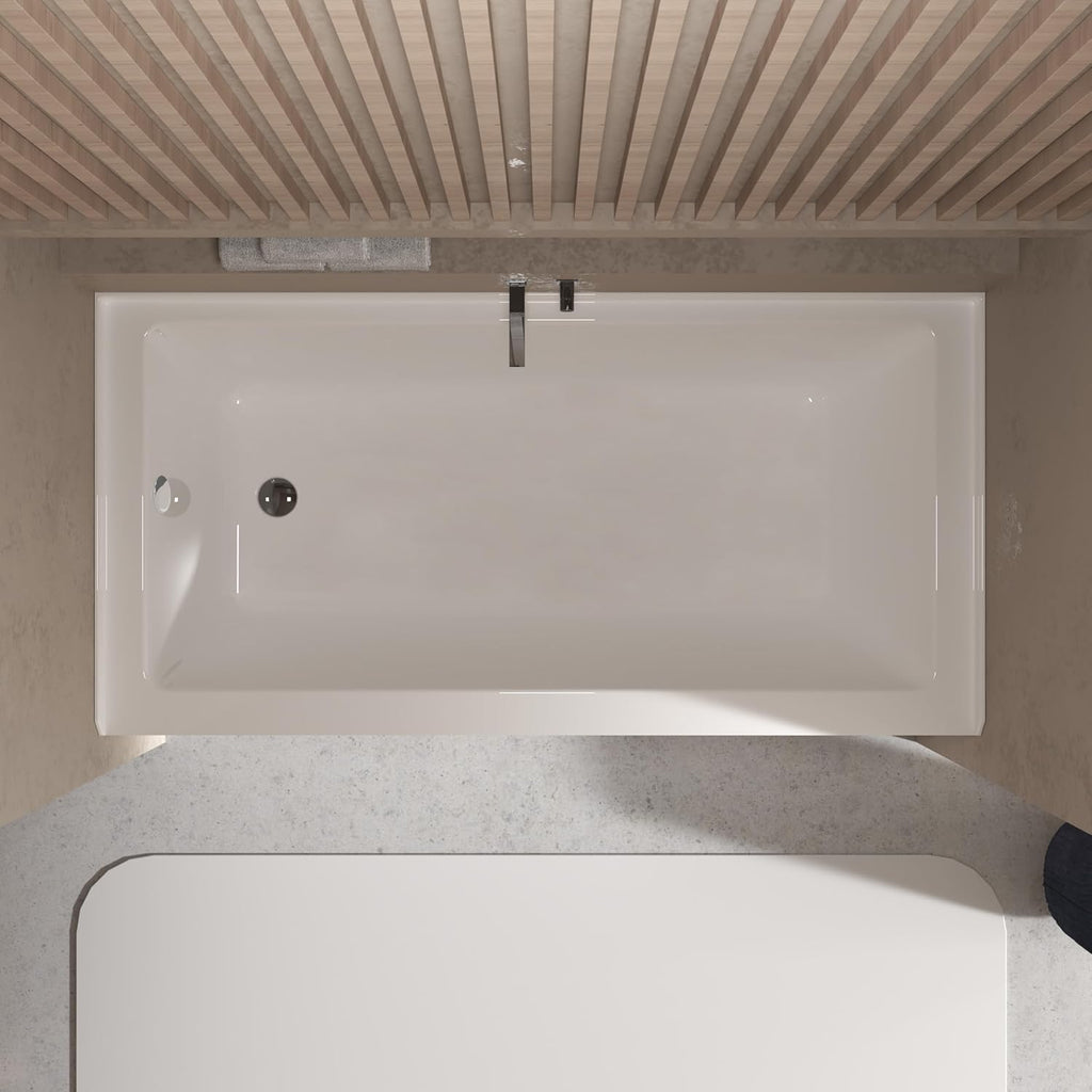 Transolid Ursula 60 x 30 x 20-1/4 in. Acrylic Alcove Bathtub with Left-Hand Drain, White