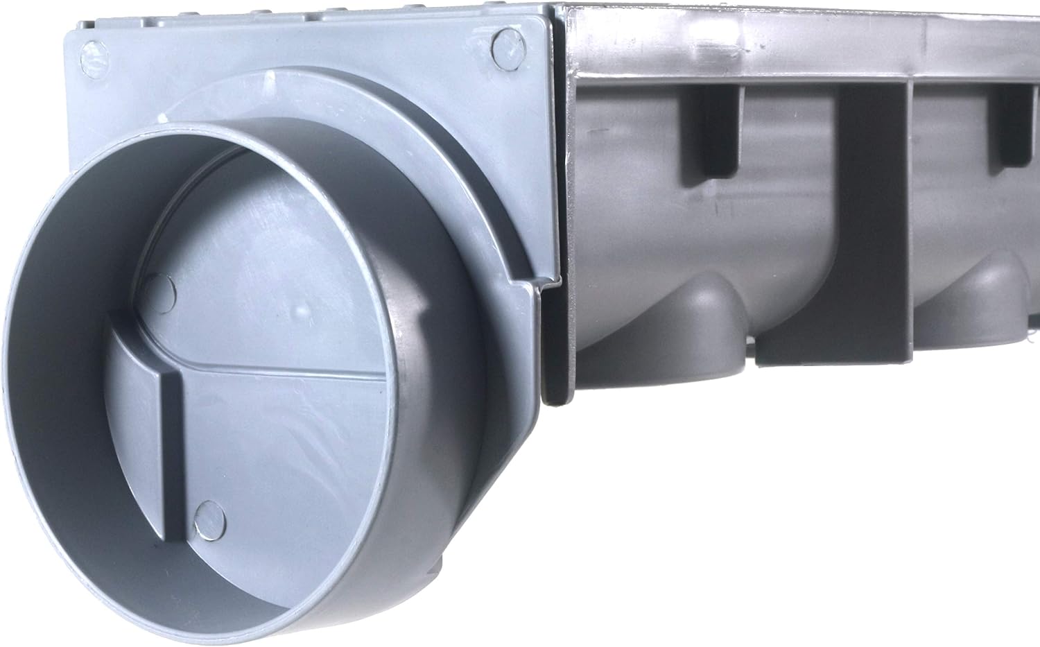 URA WATER - Model UA-100 - Drainage Trench Set - Channel Drain With Grate - Gray Plastic - 3 x 39' - (117' Total Length)