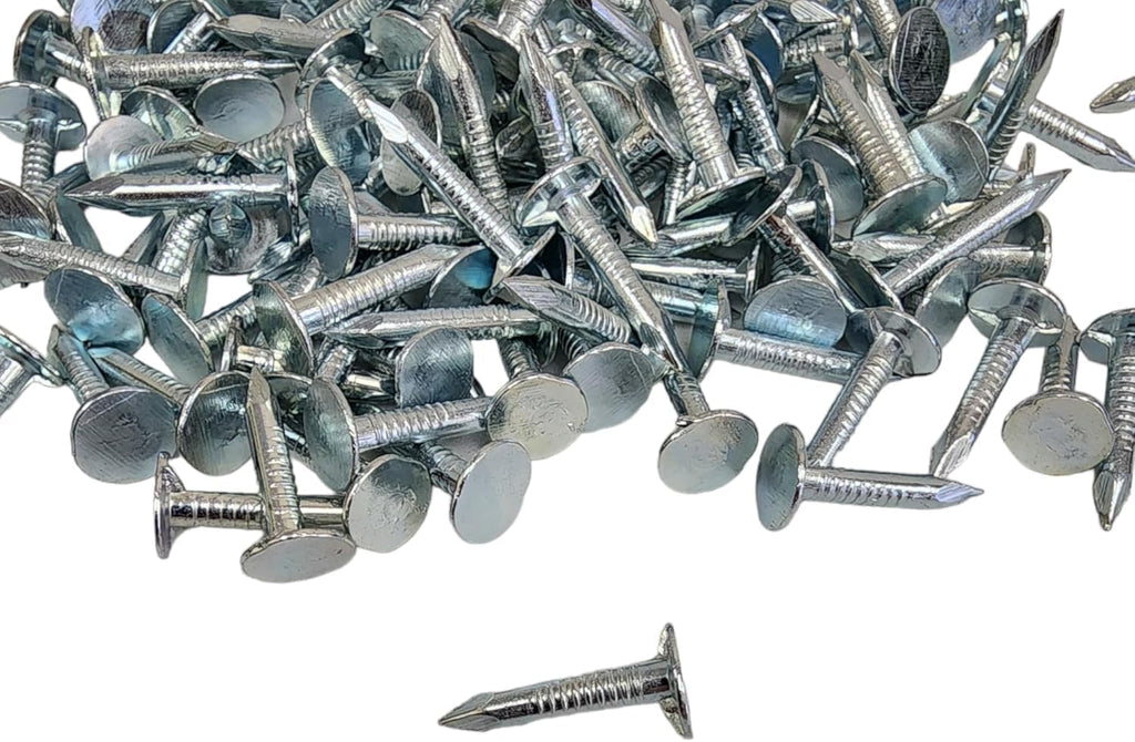 1-Inch Galvanized Roofing Nails Professional Grade - Used to fasten roofing felt, asphalt singles & insulation board (13850)