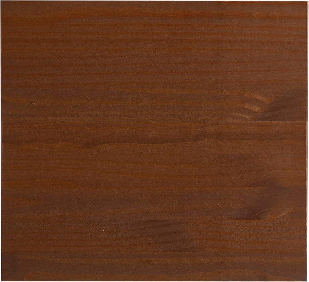 Powell Fordham Walnut Solid Pine Wood Twin Sized Platform Bed with Six Drawer Dresser and Set of 2 Two Drawer Nightstands