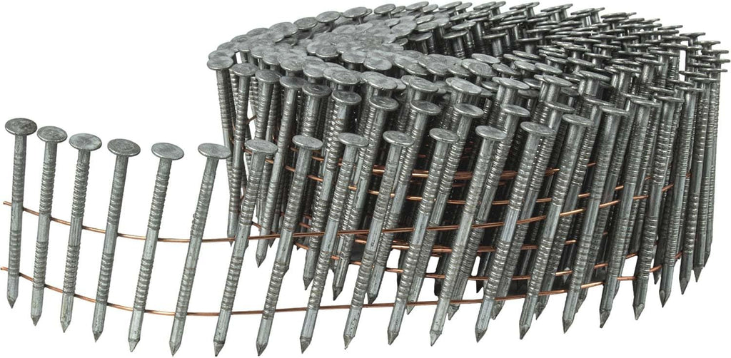 1-3/4' x .092 15° Wire Weld Collated Ring Shank Nails - Galvanized - Siding, Fencing, Roofing, Flooring Nails - Full Box ~3,000 Nails