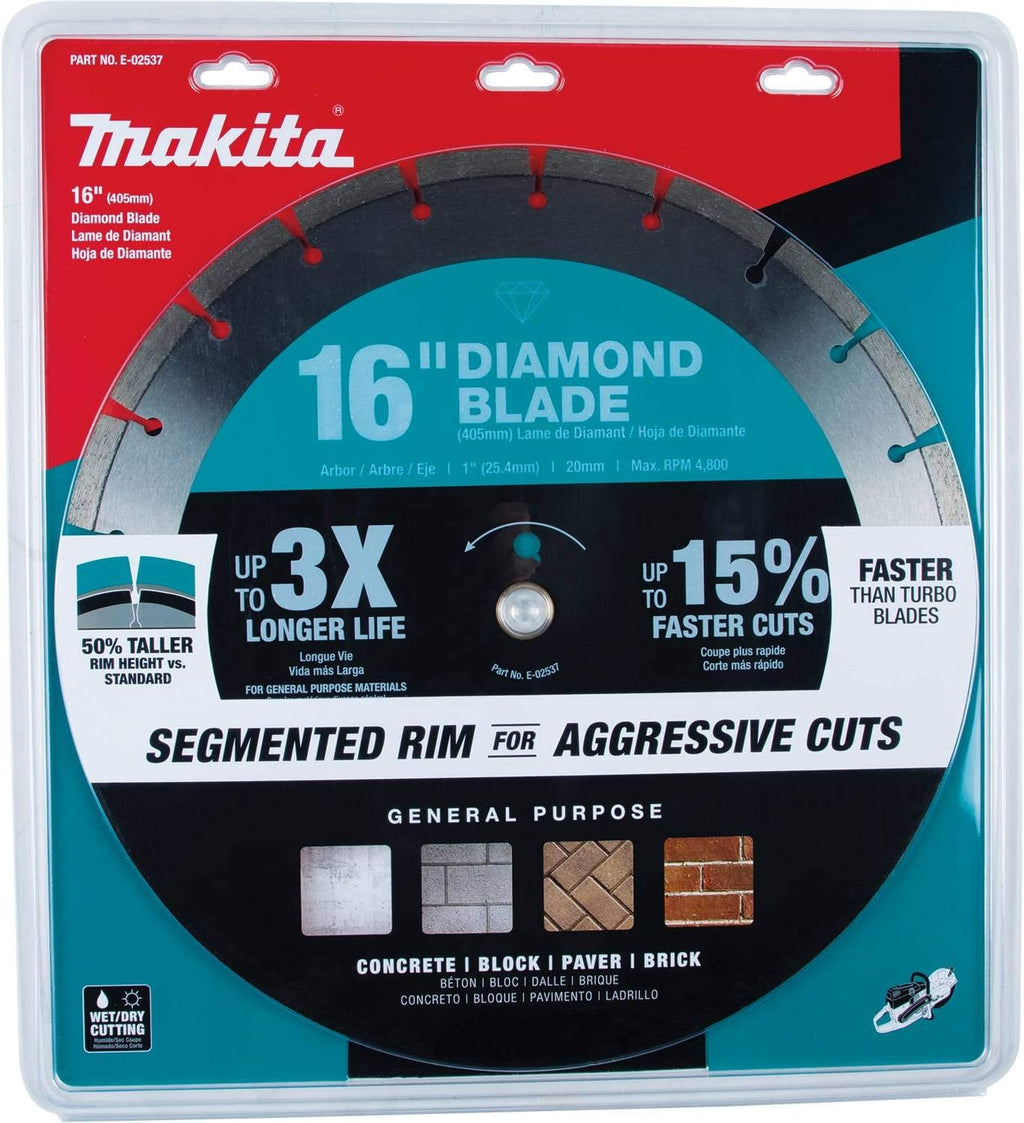 Makita E-02537 16' Diamond Blade, Segmented, General Purpose