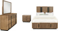 Coaster Home Furnishings Terrace Transitional 4-Piece Bedroom Set Queen Size Storage Panel Bed Frame 58-inch Headboard Ash Brown 224900Q-S4