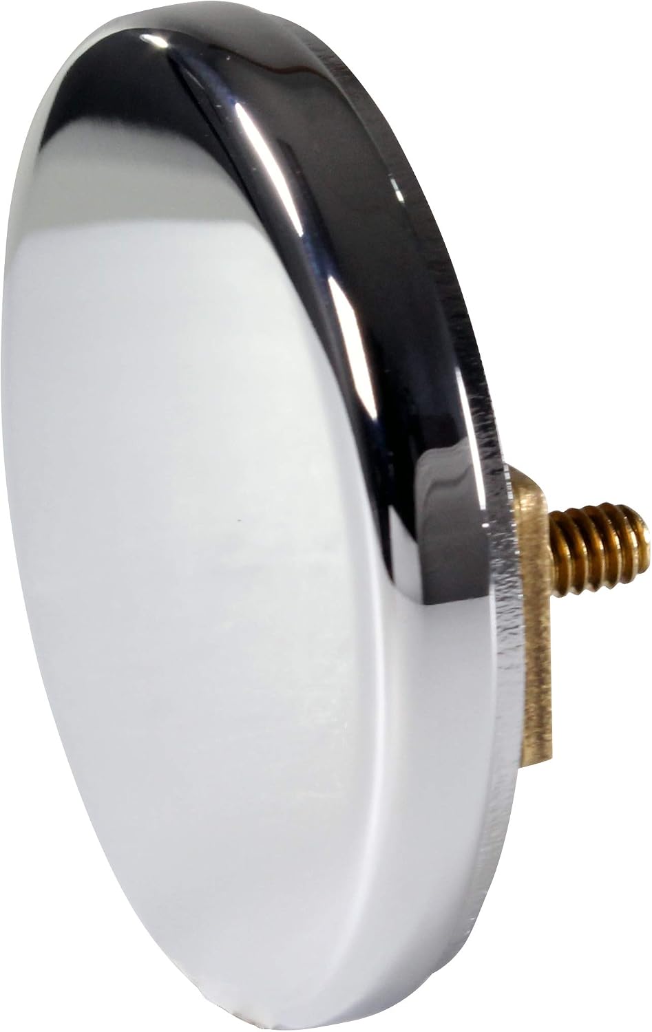 Westbrass D980LTBAA-26 1-1/2' NPSM Integrated Overflow Drain Trim Kit with Illusionary No-Hole Overflow and ABS Adapter, Brass, Polished Chrome