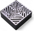 USA Made - Sinnov - 6' x 6' Premium Outdoor Modern Paver Size Drain Grate - Use with Both 3' or 4' Drain Pipe, PVC or Flexible Pipe (Hummingbird Stainless)