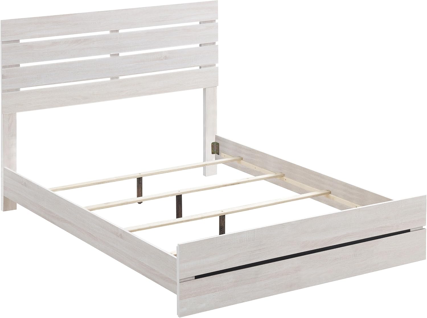 Coaster Home Furnishings Brantford Farmhouse 4-Piece Bedroom Set Queen Size Panel Bed Frame 52-inch Headboard Coastal White 207051Q-S4