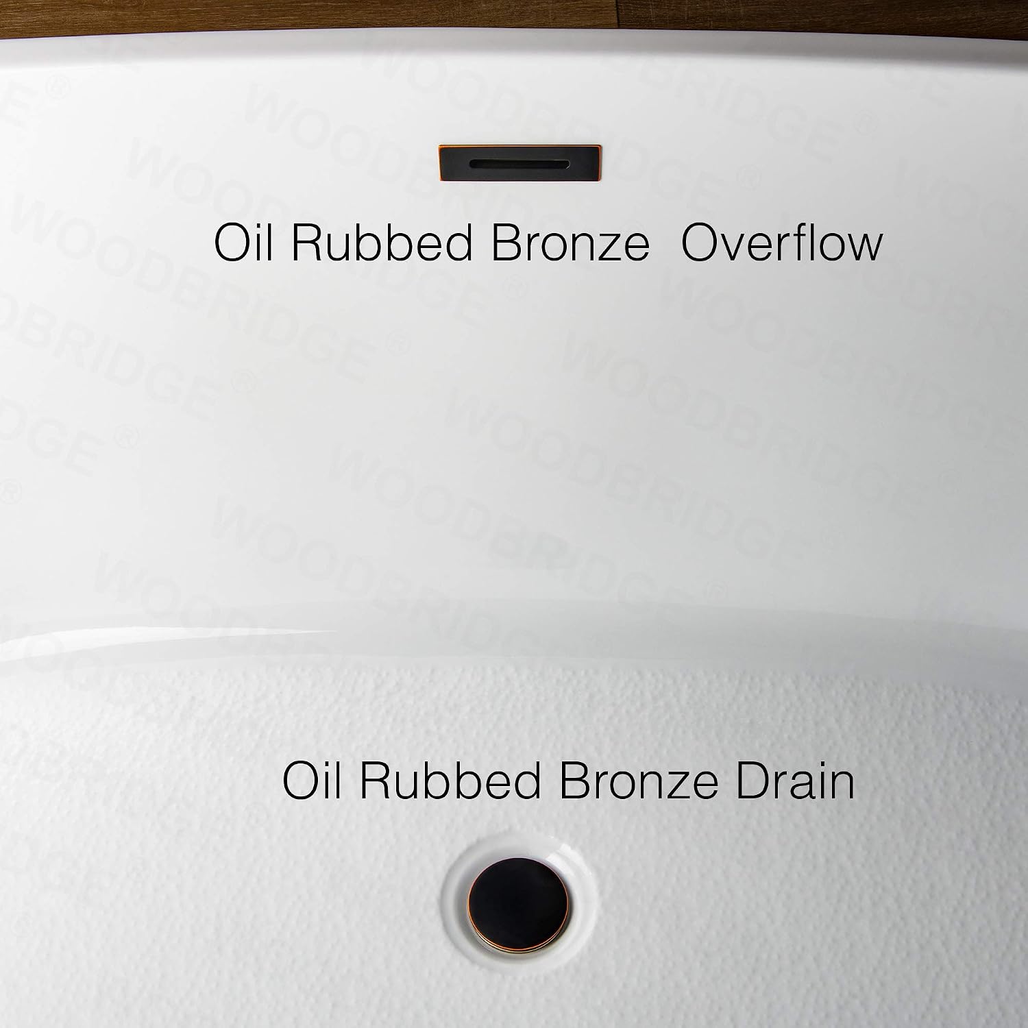 WOODBRIDGE B0002-ORB-Drain&O Bathtub, Oil-Rubbed Bronze