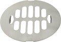 Westbrass D3198-25-07 4-1/4' OD Brass Snap-in Shower Strainer Grid Drain Cover, Satin Nickel (25-Pack)