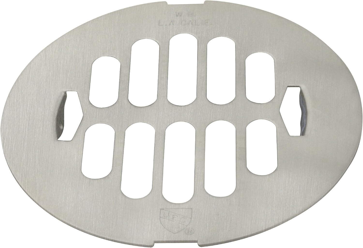 Westbrass D3198-25-07 4-1/4' OD Brass Snap-in Shower Strainer Grid Drain Cover, Satin Nickel (25-Pack)