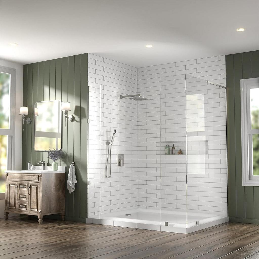 Lava Odoro Shower Faucet and Bathroom Faucet Set, Shower Faucet Combo, Brushed Nickel