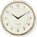 MACKENZIE-CHILDS Wall Clock, Decorative Clock for Kitchen and Living Room, Gray-and-White Sterling Check