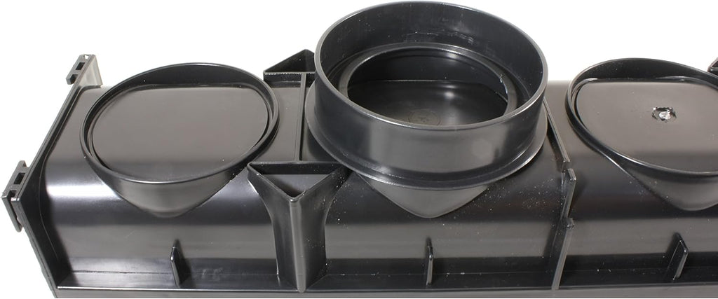 URA WATER - Model UA-100 - Drainage Trench Set - Channel Drain with Grate - Black Plastic - 3 x 39 - (117' Total Length)