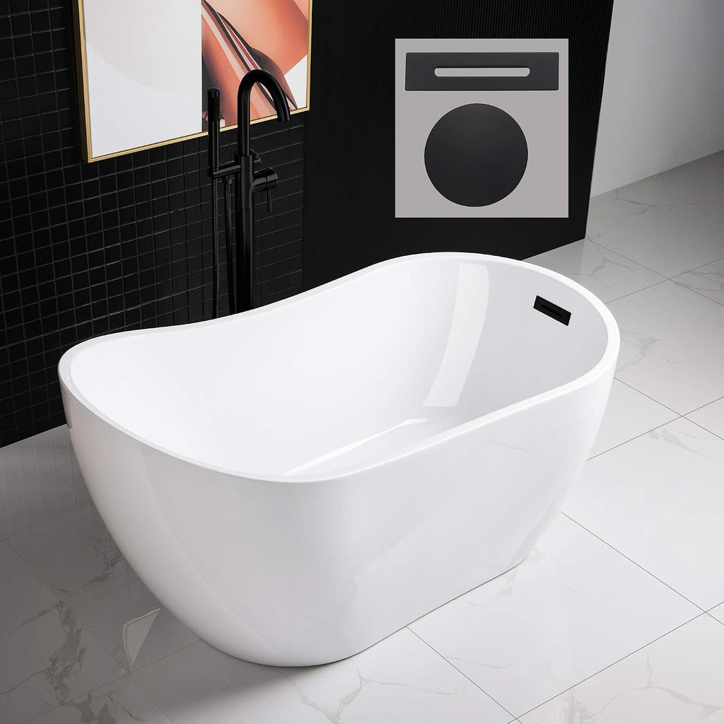 WOODBRIDGE B0006-MB-Drain &O Bathtub, Matte Black