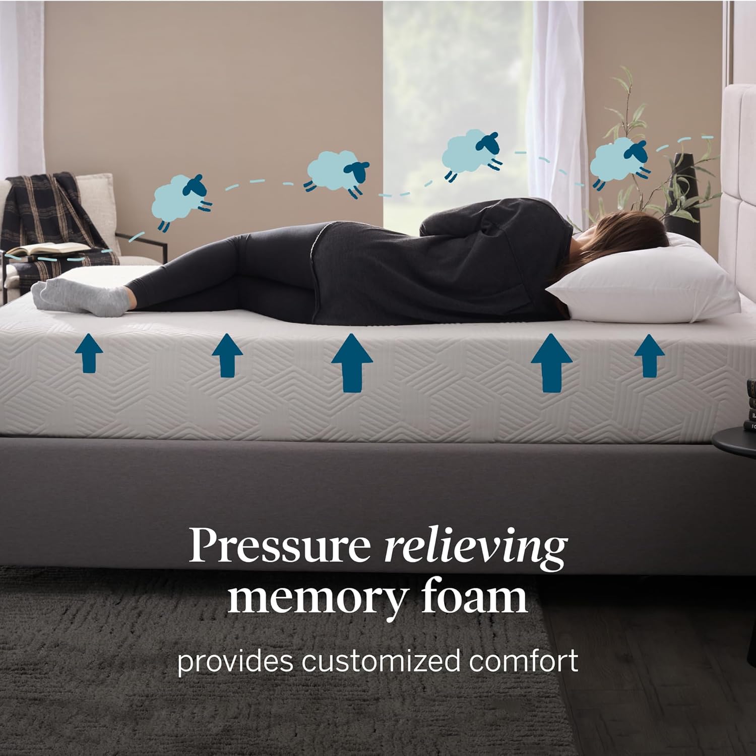 Lucid 10 Inch Memory Foam Mattress - Medium Feel - Infused with Refreshing Bamboo Charcoal and Cooling Gel - Bed in a Box - Temperature Regulating - Pressure Relief - Breathable - Full XL Size
