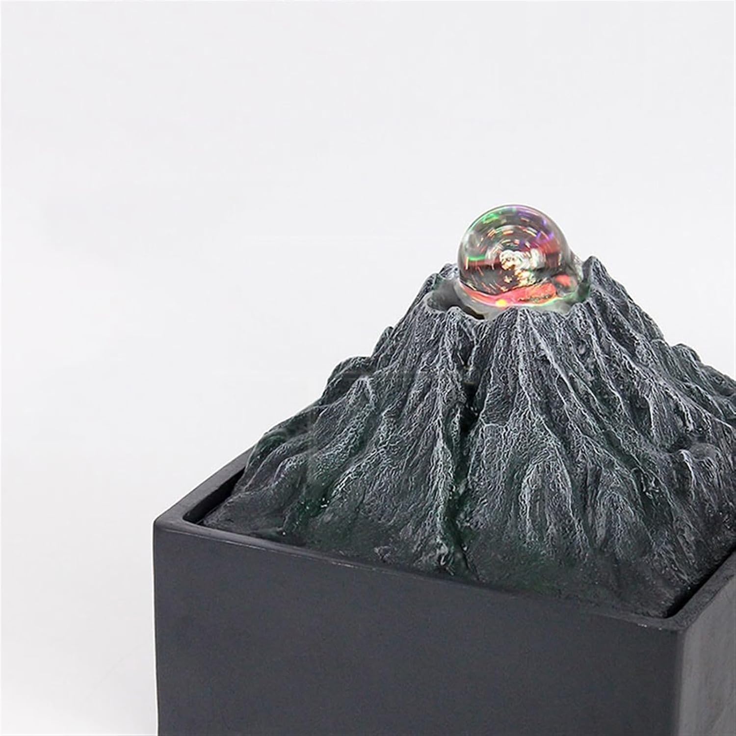 GLigeT Tabletop Fountain Office Transit Ball Rockery Fountain Fortune Desktop Creative Simplicity Feng Shui Ball Fountain Ornaments Water Fountain Decor
