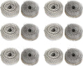 findmall 3600 Count 1-3/4-Inch x .090-Inch Ring Shank 304 Stainless Steel Siding Nails 15-Degree Collated Wire Coil Nails for Wood Siding or Fencing Applications
