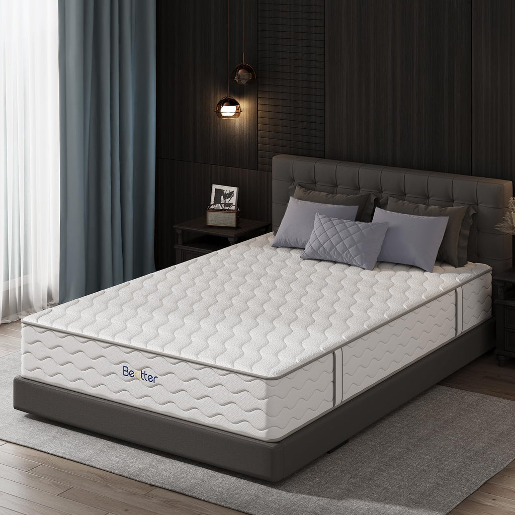 14 Inch Queen Mattress for Heavy People, Cooling Hybrid Mattress with Ice Silk Cover & Gel Memory Foam, 7-Zone Ergonomic Support, Extra Firm Bed with Strong Edge Support, No Sagging & Pressure Relief