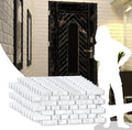 Dundee Deco White Faux Bricks PVC 3D Wall Panel, 3.1 ft X 1.6 ft (95cm X 50cm), Pack of 10, Interior Design Wall Paneling Decor, Total Coverage 51 sq. ft. (4.7 sq. m)