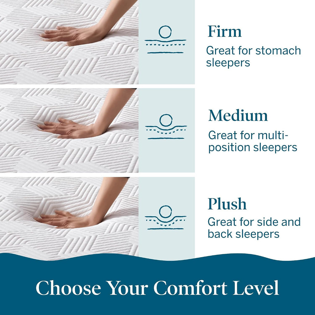 Lucid 10 Inch Memory Foam Mattress - Medium Feel - Infused with Refreshing Bamboo Charcoal and Cooling Gel - Bed in a Box - Temperature Regulating - Pressure Relief - Breathable - Full XL Size