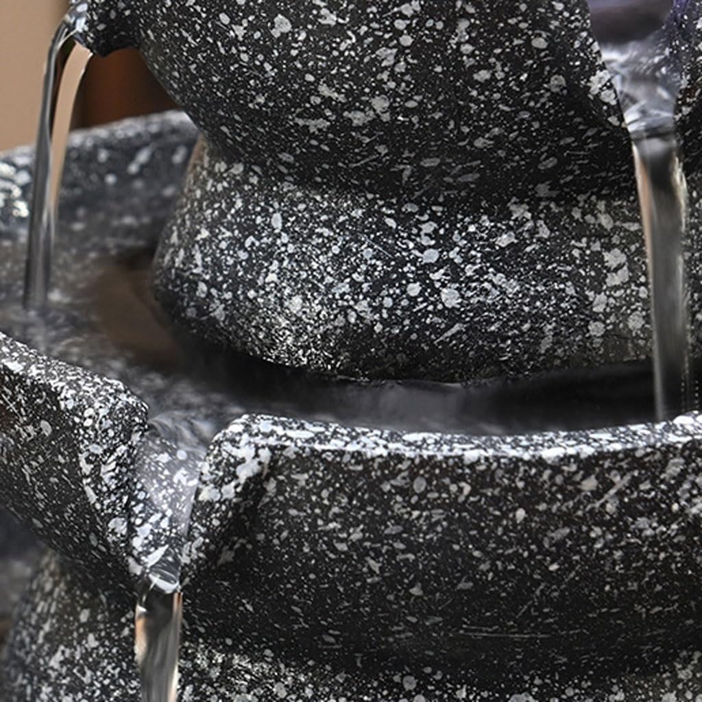 GUERNSEY Tabletop Fountain Desktop Circulating Water Fountain Office Living Room Decoration Decoration Comfortable Desktop Fountain Indoor Fountain