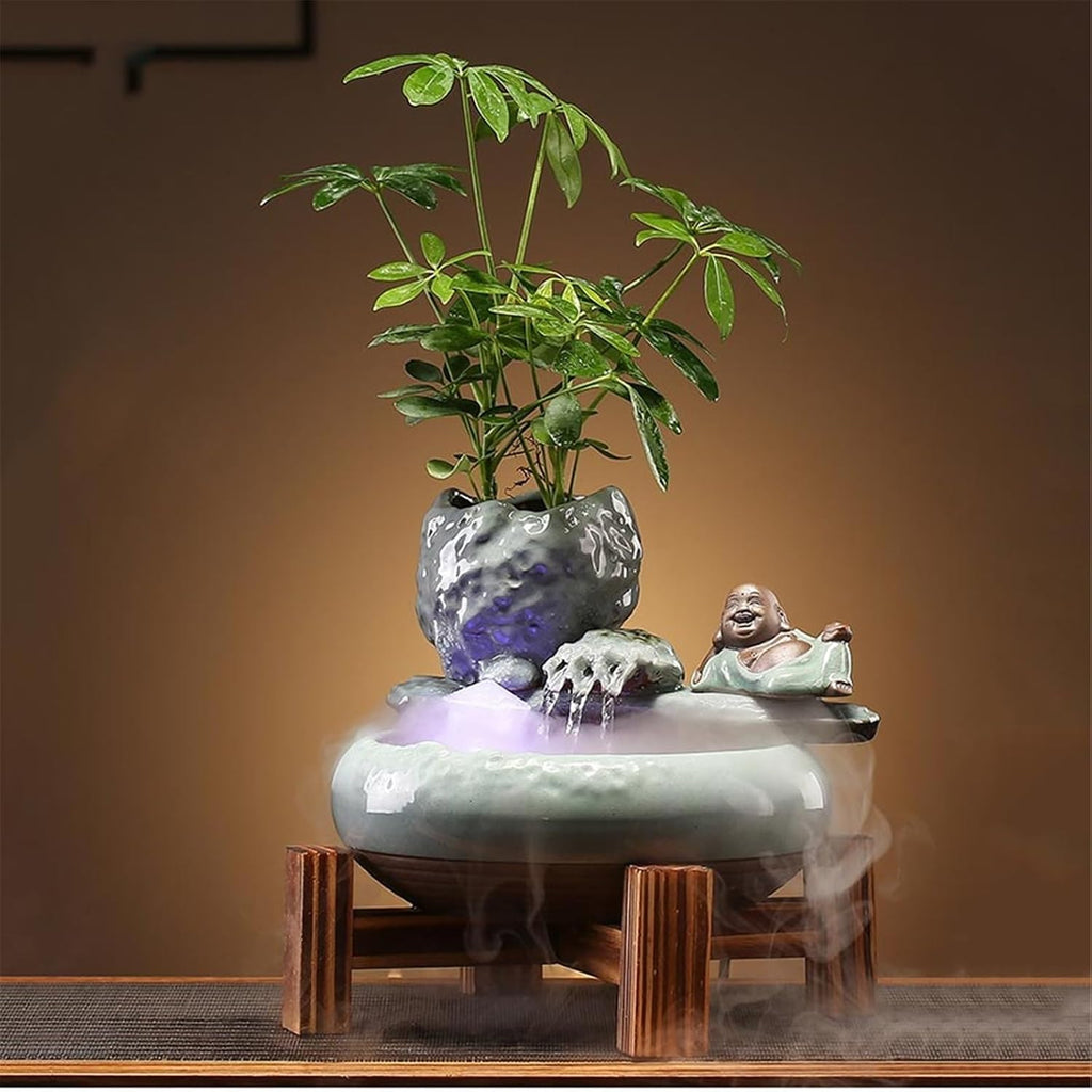 Tabletop Small Chinese-Style Circulating Water Ornaments Ceramic Tabletop Fountain Decor