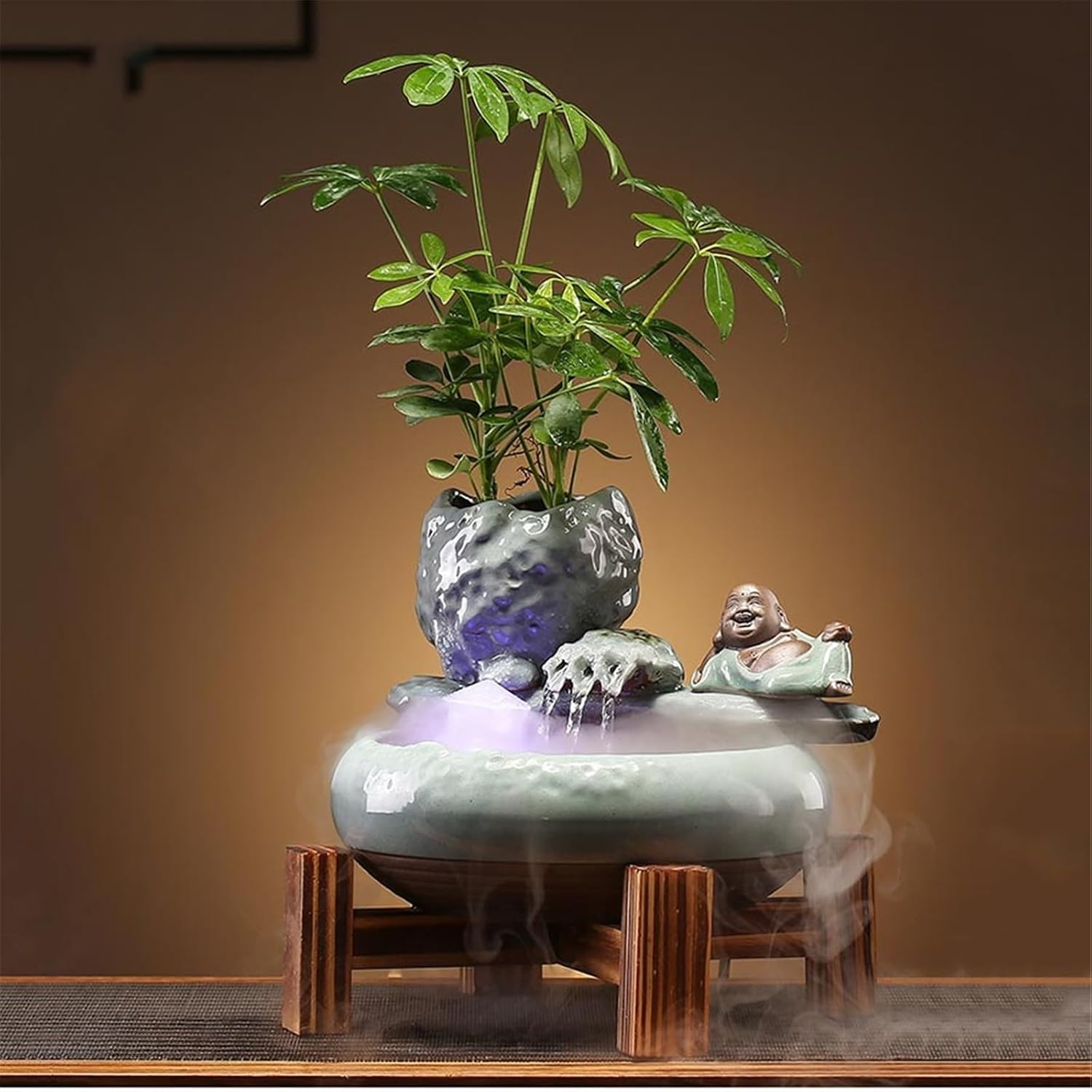 Tabletop Small Chinese-Style Circulating Water Ornaments Ceramic Tabletop Fountain Decor
