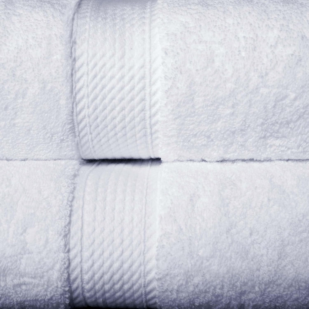 SUPERIOR Egyptian Cotton Pile 10 Piece Towel Set, Includes 2 Bath, 4 Hand, 4 Face Towels/Washcloths, Ultra Soft Luxury Towels, Thick Plush Essentials, Guest Bath, Spa, Hotel Bathroom, White