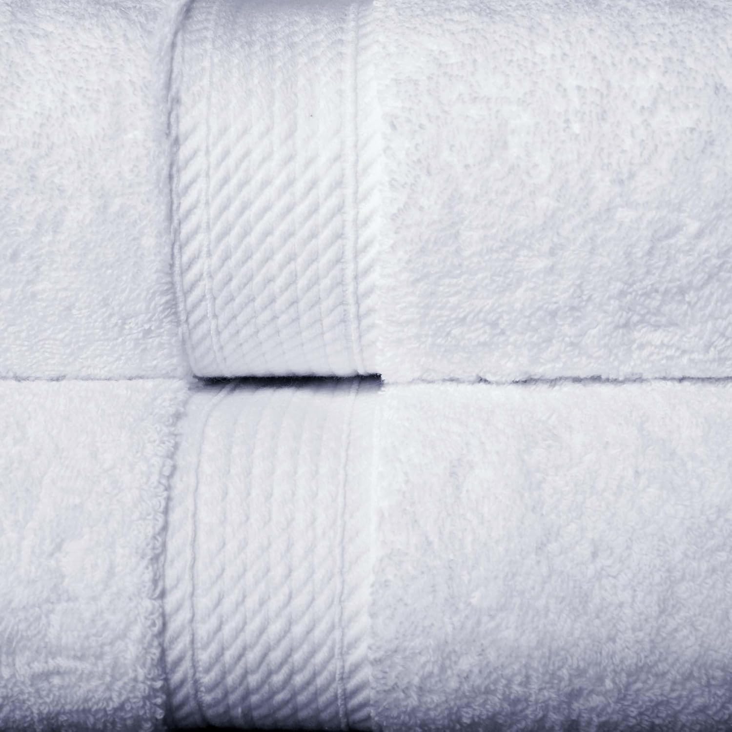 SUPERIOR Egyptian Cotton Pile 10 Piece Towel Set, Includes 2 Bath, 4 Hand, 4 Face Towels/Washcloths, Ultra Soft Luxury Towels, Thick Plush Essentials, Guest Bath, Spa, Hotel Bathroom, White