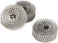 marddpair 3600 Count 1-3/4-Inch x .090-Inch 15-Degree Ring Shank Stainless Steel Siding Nails Collated Wire Coil for Wood or Fencing